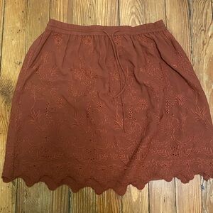 LOFT Burnt Orange Skirt Size S
